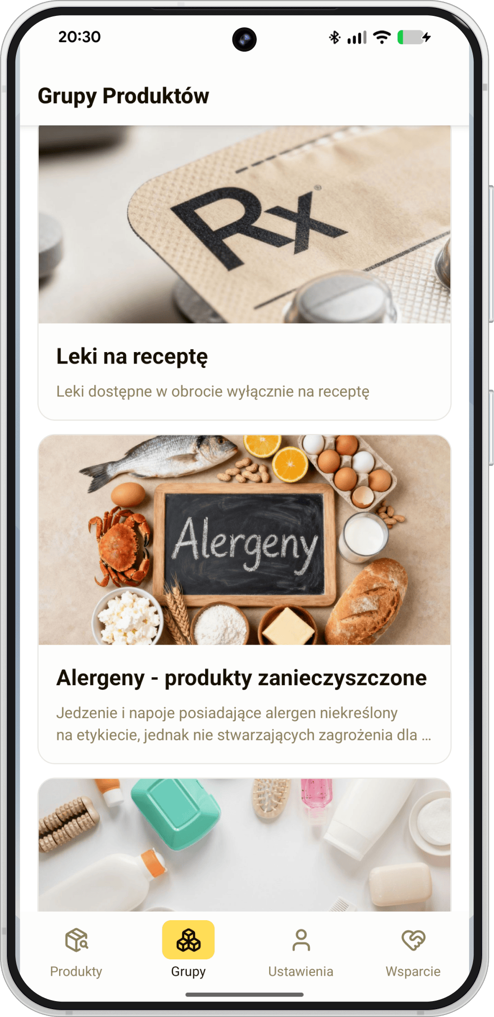 Grupy produktów