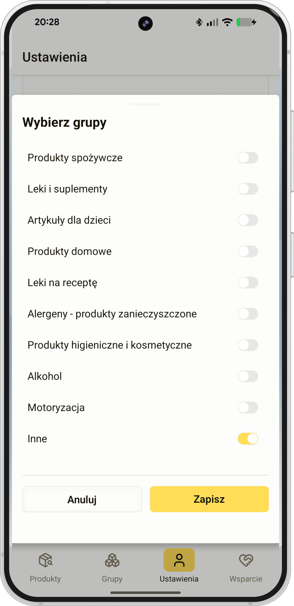 Wybór sklepów